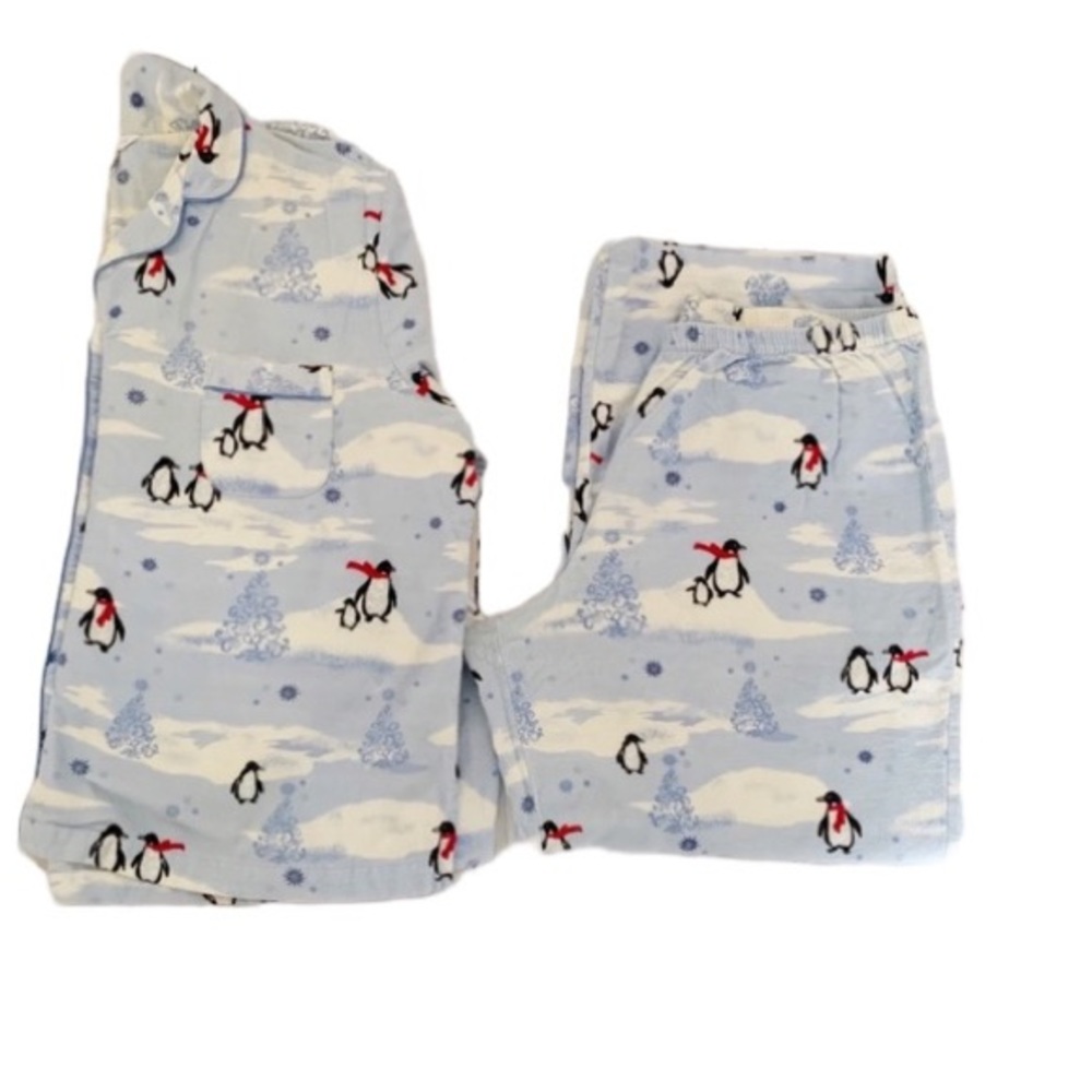 Charter Club Blue 2 Piece Pajama Set Size Large